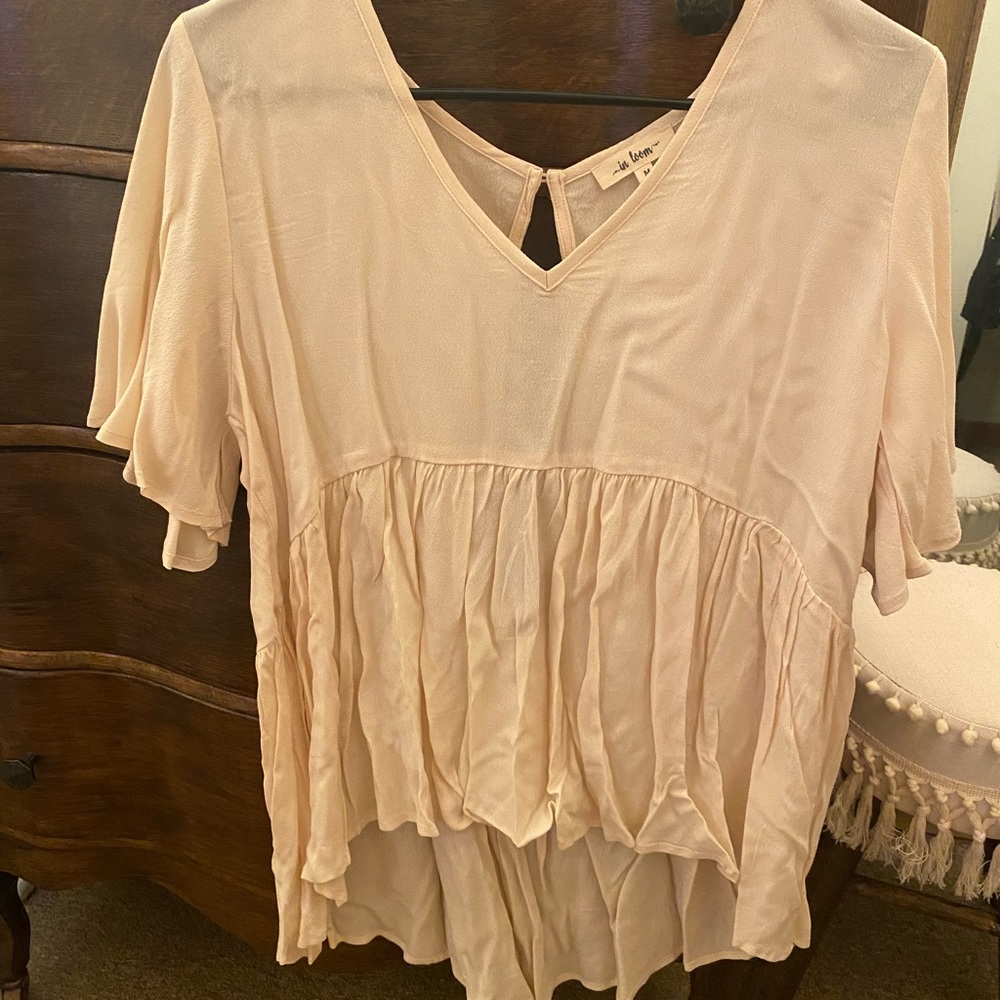 Cream high low top